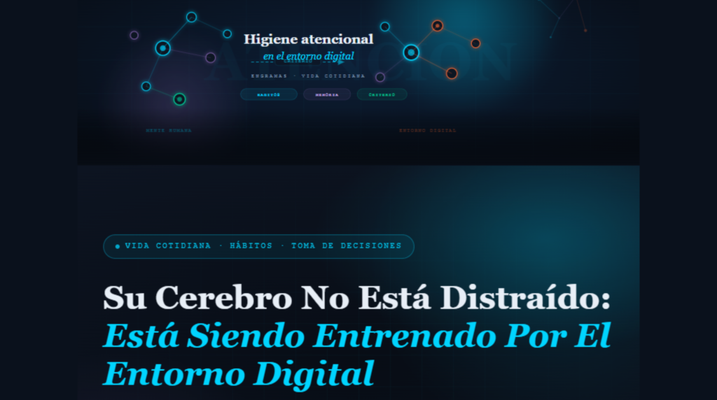 img blog su cerebro no esta distraido esta siendo entrenado por el entorno digital